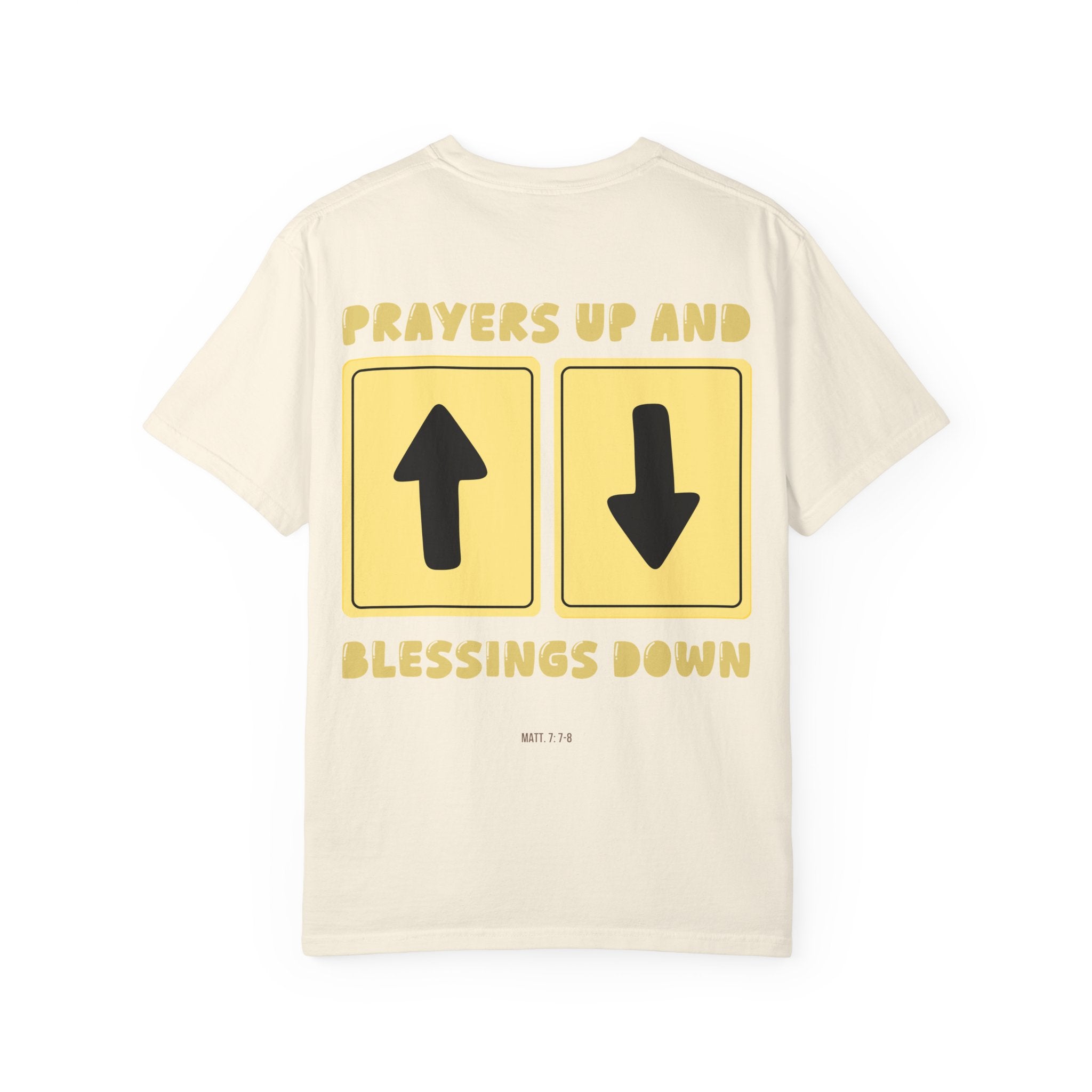 'Prayers Up, Blessings Down' T-Shirt | Faith-Based Christian Tee