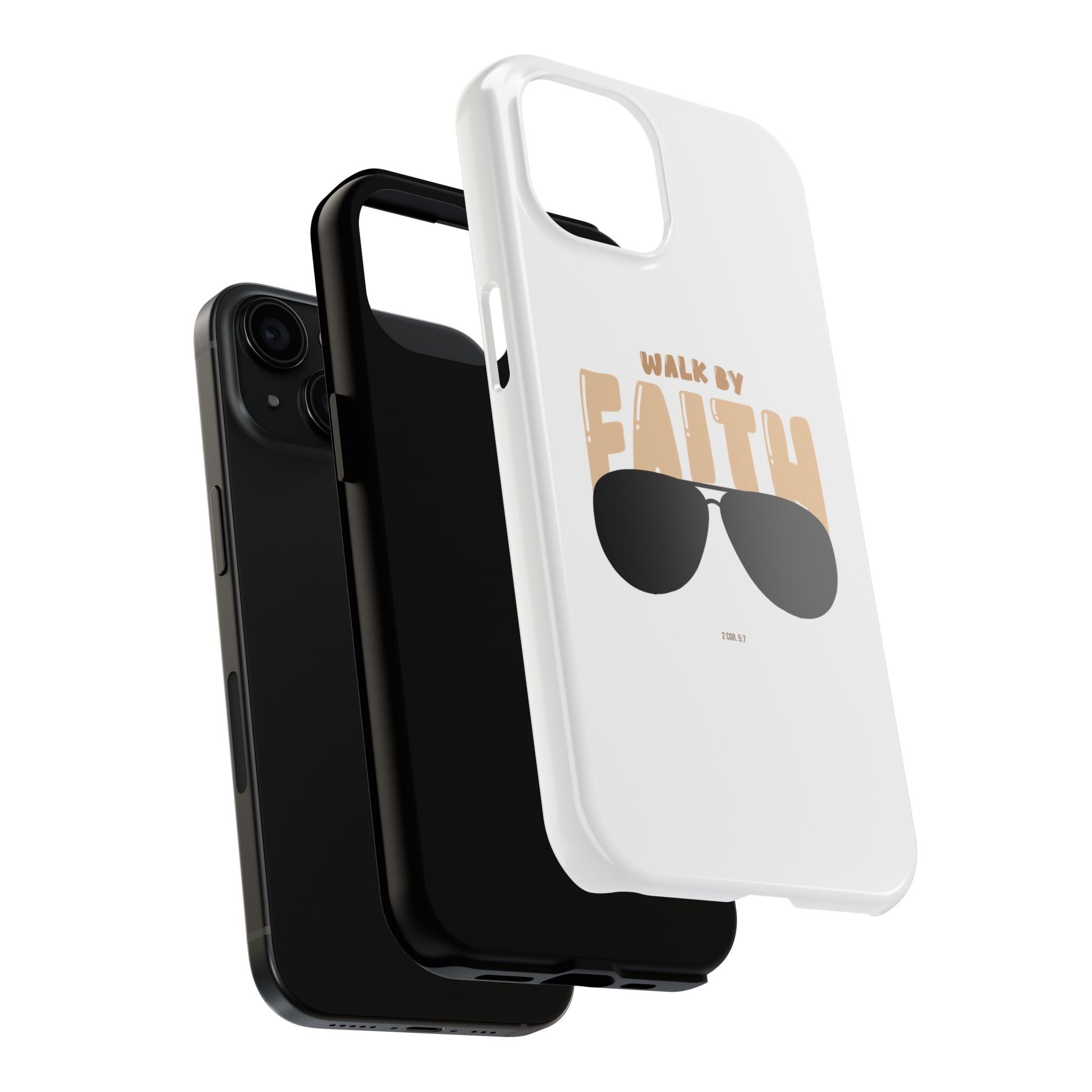 Phone Case — “Walk by Faith” Sunglasses Christian Protective Case