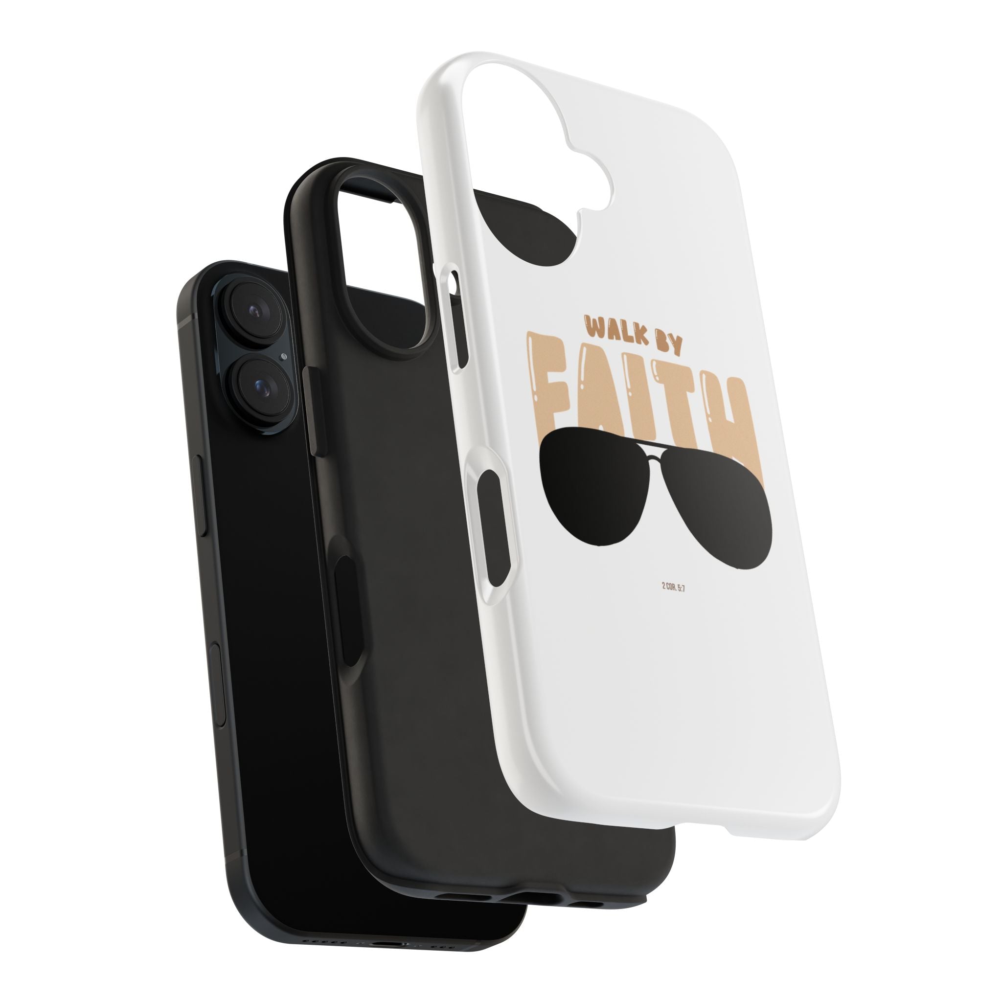 Phone Case — “Walk by Faith” Sunglasses Christian Protective Case