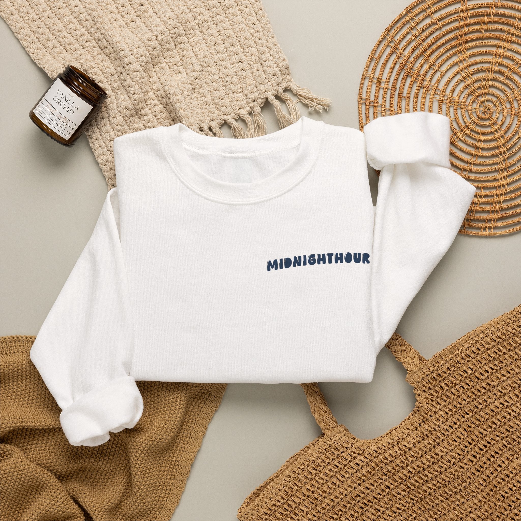 'Walk By Faith' Crewneck | Faith-Based Graphic Sweatshirt