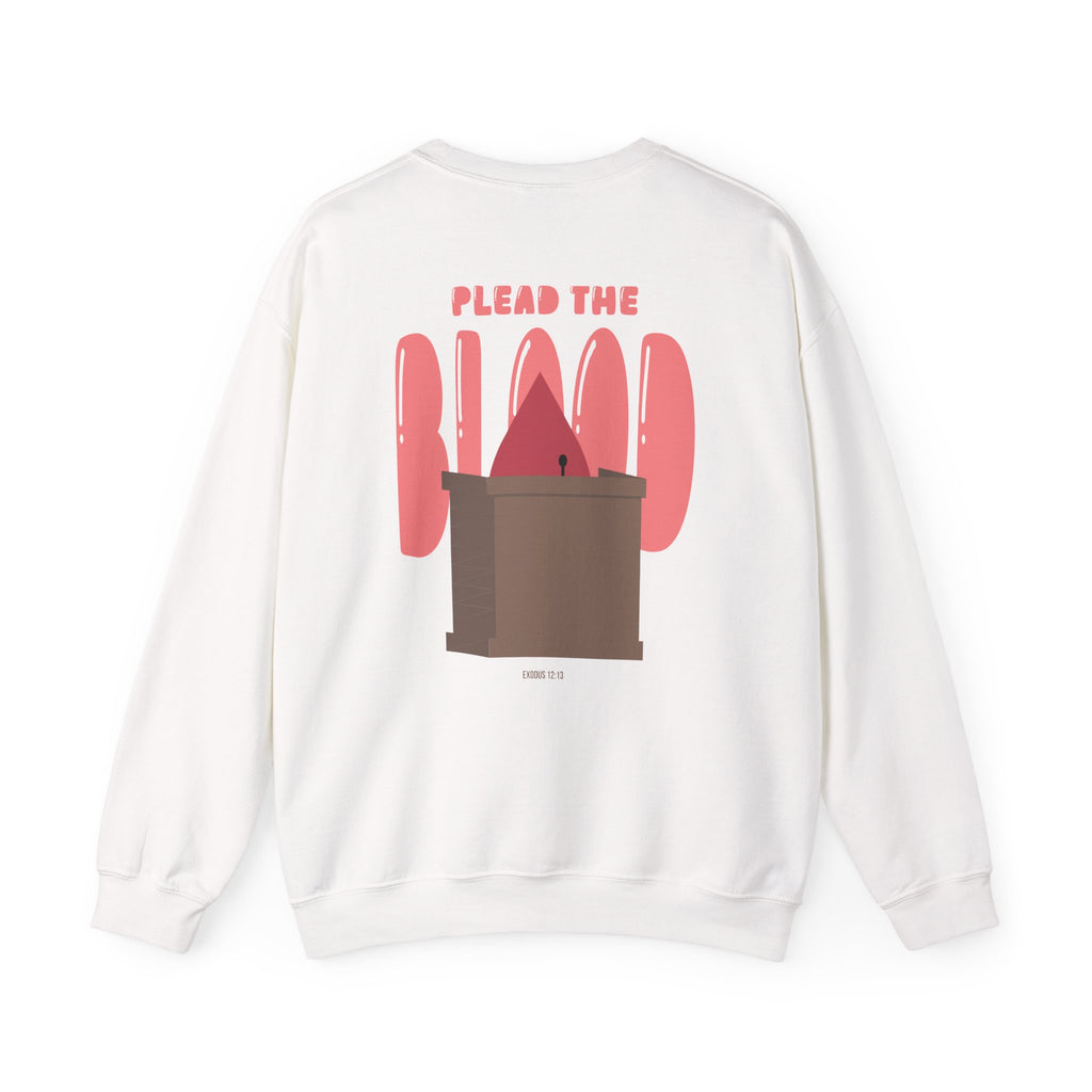 'Plead the Blood' Crewneck | Faith-Based Graphic Sweatshirt